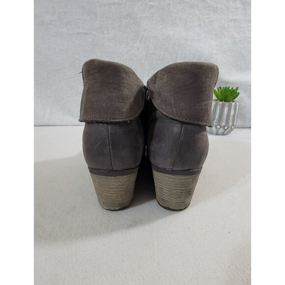 The North Face Womens‎ Gray Bridgeton Ankle Wedge Boot Leather Side Zip Size 9 - Picture 8 of 14